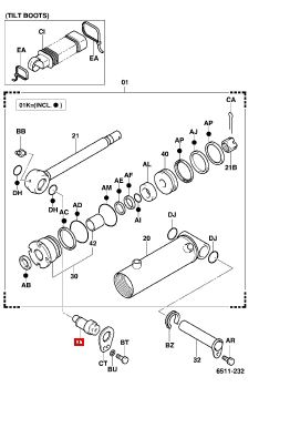 Cavilha - <p>Cavilha Cilindro Inclinação Toyota s7/8</p>